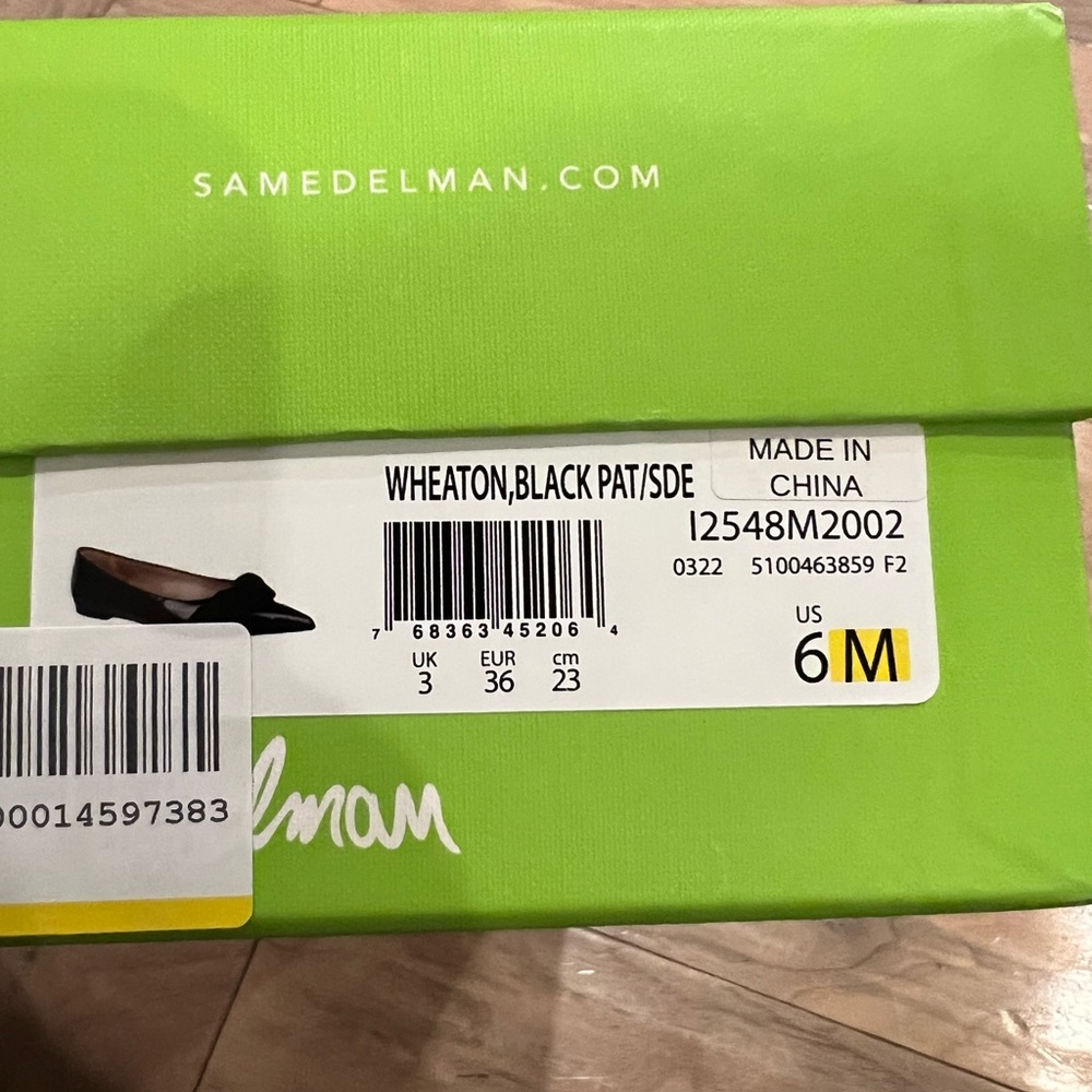 Sam Edelman Black Flats 6 - Picture 4 of 10